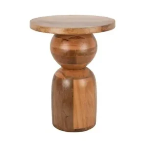 Voordeelprijs Leitmotiv Bijzettafel Dia - Large - Mangohout - Bruin - 35x35x46,5cm