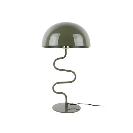 Limited Edition Leitmotiv Tafellamp Twist - Emaille - Jungle Groen - 31x31x54cm