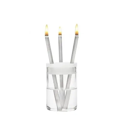 Aanbieding Duo Design Olielampje van RVS Staafjes Flicker mini