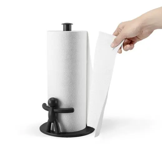 Fabrieksprijs Umbra Keukenrolhouder Buddy - Zwart - 19 x 18 x 34 cm