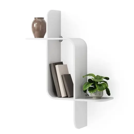 Umbra Wandplank Montage - Wit - 15x62x47cm Snelle Levering
