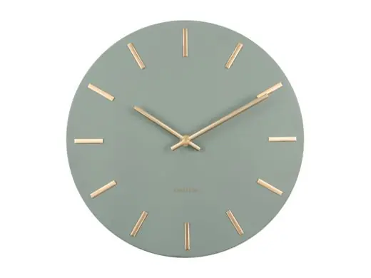 Shop Nu Karlsson Wandklok Charm - Small - Jungle groen - Ø30cm