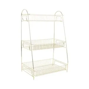 Populair Pt Opbergrek Tidy - Keukenrek - Large - Goud - 45,5x30x20cm