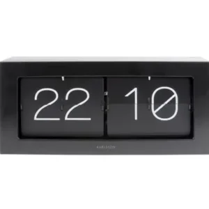Fabrieksprijs Karlsson Staande klok Boxed Flip - Wandklok - XL - Zwart - 9x37x17,5cm