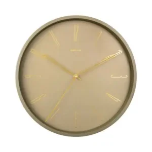 Dagaanbieding Karlsson Wandklok Belle Numbers - Mosgroen - Ø35cm