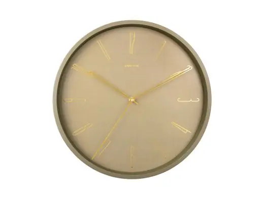 Dagaanbieding Karlsson Wandklok Belle Numbers - Mosgroen - Ø35cm