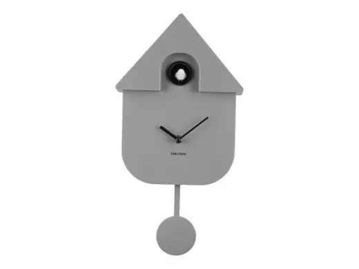 Lage Prijs Karlsson Koekoeksklok Modern Cuckoo - Muisgrijs - 41x21,5x8,5cm