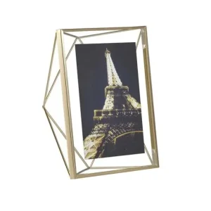 Actieprijs Umbra Fotolijst Prisma - Voor 13 X 18 Cm - Messing - 17,8x22,9x7,6cm