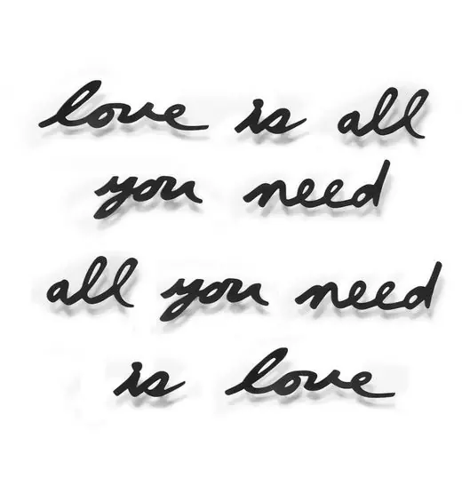 Umbra wanddecoratie tekst Mantra Love Shop Nu