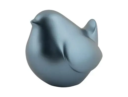 Pt Beeld Fat Bird - Vogel - Metallic - Donker Blauw - 8x10x10cm Koop Vandaag