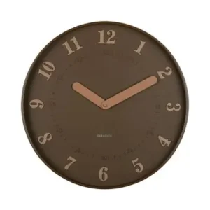 Nieuw Model Karlsson Wandklok Amena - Mocca Bruin - Ø40cm