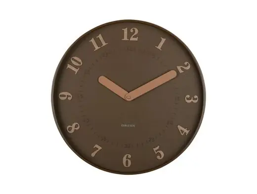 Nieuw Model Karlsson Wandklok Amena - Mocca Bruin - Ø40cm