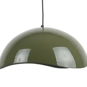 Betrouwbaar Leitmotiv Hanglamp Waved - Emaille - Jungle Groen - 50x50x23cm