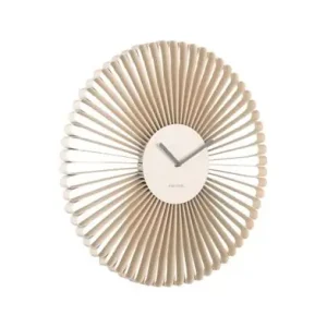 Superprijs Karlsson Wandklok Cascara - Gebroken Wit - Ø50cm