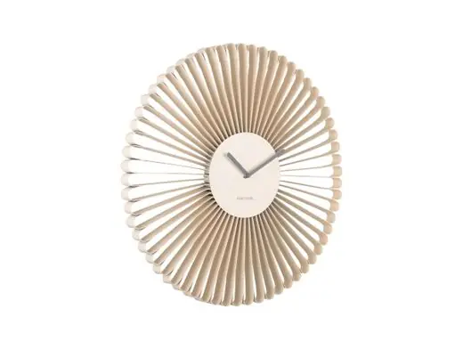 Superprijs Karlsson Wandklok Cascara - Gebroken Wit - Ø50cm
