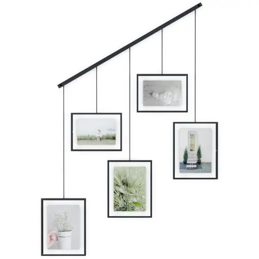 Beste Prijs Umbra Collagelijst Exhibit - Set Van 5 - Voor 10x15 en 13x18 Cm - Zwart - 79x70cm