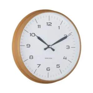 Shop Nu Karlsson Wandklok Modern Factory - Oker Geel - Donker Blauw - Ø30cm
