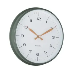 Professioneel Karlsson Wandklok Modern Factory - Jungle Groen - Oker Geel - Ø30cm