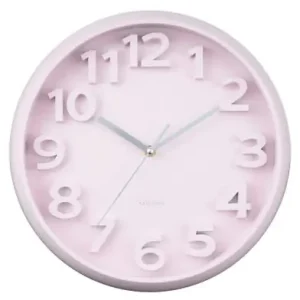 Nieuwe Collectie Karlsson Wandklok Elevated Classic Numbers - Zacht Roze - Ø33,5cm