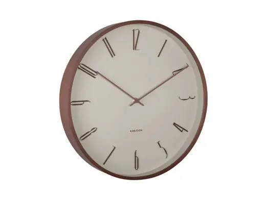 Rechtstreeks Van De Fabrikant Karlsson Wandklok Scandia - Warm Grijs - Ø40cm