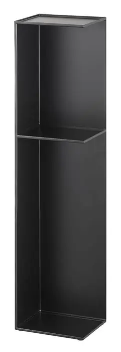 Express Levering Yamazaki Toiletbutler Tower - Slim - Rolhouder - Multifunctioneel - Zwart - 17x13x70.5cm