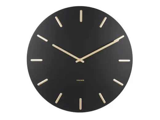 Origineel Karlsson Wandklok Charm - Zwart - Ø45cm