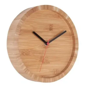 Nieuw Model Karlsson Wandklok Tom - Rond - Bamboe - Ø26cm