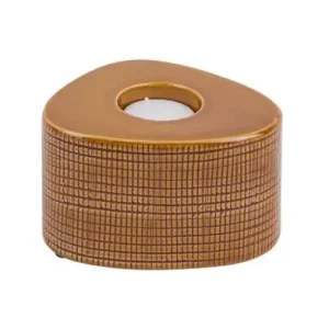 Meest Verkocht Pt Waxinelichthouder Triangle - Medium - Geel - 12,3x7cm