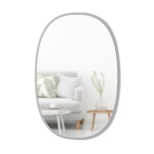 Umbra Wandspiegel Hub ovaal 61 x 92 cm Grijs Direct Beschikbaar