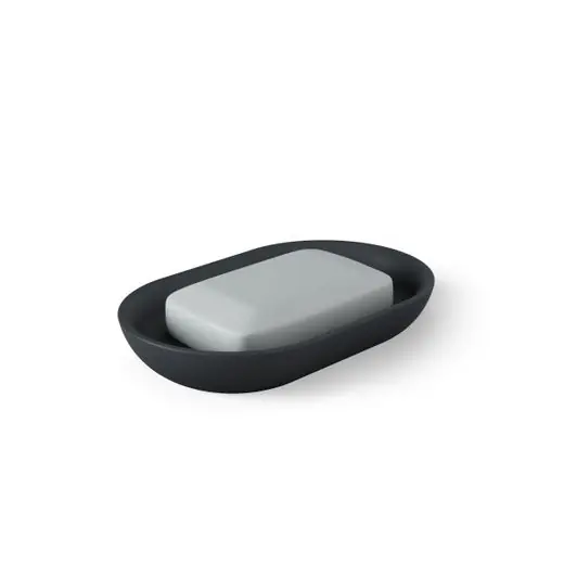 Aanbieding Umbra Zeepbakje Junip - Ovaal - Zwart - 14x9x3cm