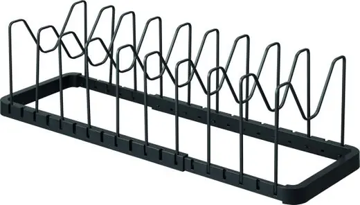 Yamazaki Opbergrek Tower - Dekselhouder - Panhouder - Zwart - 45x20x17,5cm Fabrieksprijs