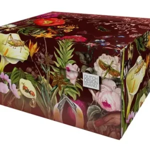 Dutch Design Brand Opbergbak Storage Box - Van Karton - Bloemen - Triptic - 38,9x31,3x20,6cm In De Mode