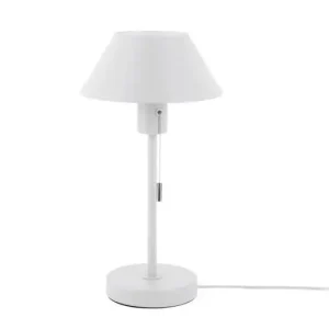 Leitmotiv Tafellamp Office Retro - Wit - 20x20x36cm Beperkte Voorraad
