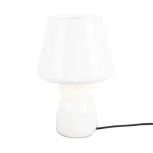 Leitmotiv Tafellamp Classic Glass - Melkachtig Wit - 16x16x25cm Nu Kopen