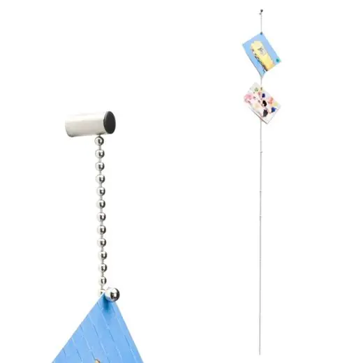 Goedkoop Duo Design Fotohouder Duo Design Buleto - 10 Magneetjes - Nikkel - 150cm