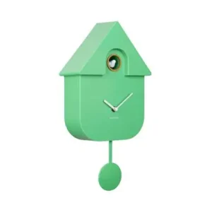 Exclusief Karlsson Koekoeksklok Modern Cuckoo - Bright Green - Helder Groen - 41x21,5x8,5cm