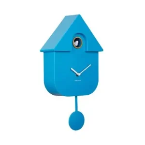 Bestseller Karlsson Koekoeksklok Modern Cuckoo - Bright Blue - Helder Blauw - 41x21,5x8,5cm