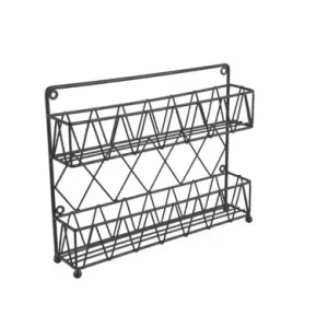 Express Levering Pt Wandrek Diamond Cut - Kruidenrek - Zwart - 31x6x24cm
