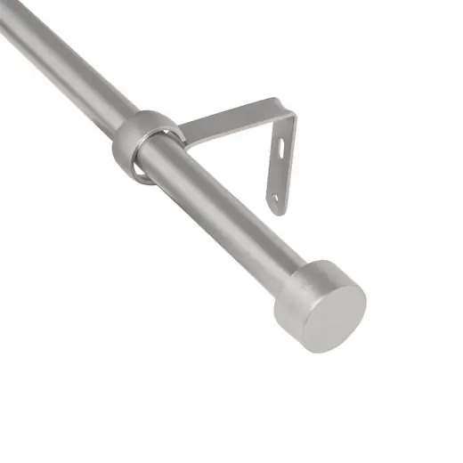 Ambachtelijk Umbra Gordijnroede Cappa - Uitschuifbaar - Nikkel - 1,9cm x 91 tot 183cm
