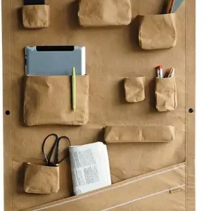Zuperzozial Wanddisplay On the Road Wall Pockets - Washable Paper - 100% Recyclebaar - Bruin - 90x60x6cm Express Levering