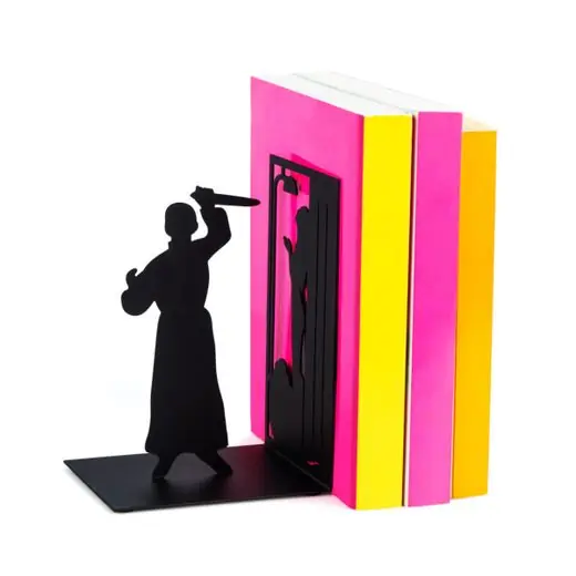 Wereldwijde Verzending Balvi Boekensteun Shadows - Psycho - Zwart - 17x10x12cm