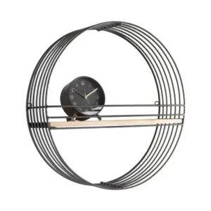 Fabrieksprijs Pt Wandrek Linea - 1 Plank - Rond - Zwart - Ø45xcm