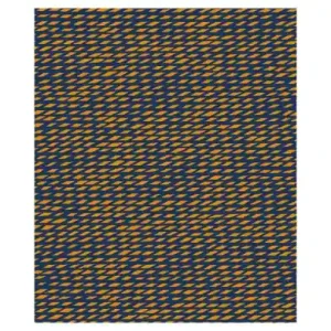 Pt Fleecedeken Tuned Mesh - Currygeel - DonkerBlauw - 150x180cm Op = Op