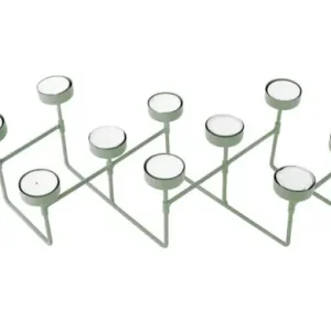 Nieuw Pt Kaarsenstandaard Harmonica - Jade Groen - 49x16x12,5cm
