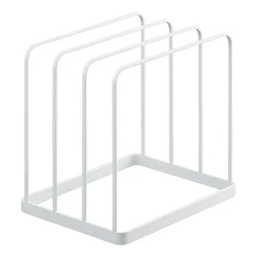 Nu Kopen Yamazaki Bordenrek Tower - Dekselhouder - Boekenrek - Wit - 19,5x16x19,5cm
