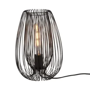 Leitmotiv Tafellamp Lucid - Zwart - Ø22x33cm Uitverkoop