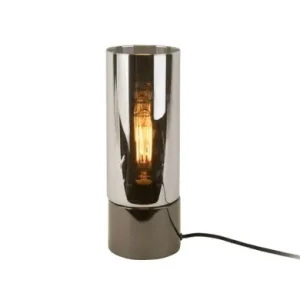 Gratis Verzending Leitmotiv Tafellamp Lax - Spiegel Finish - Gun Metal - Ø12x32cm