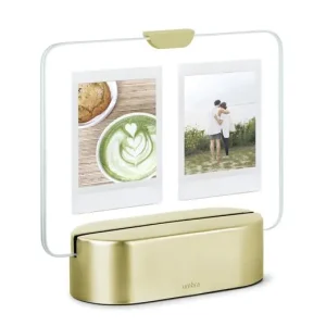 Dagaanbieding Umbra Fotolijst Glo - Met Led Verlichting - Messing - 13x9cm