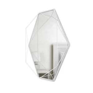 Hoge Kwaliteit Umbra Wandspiegel Prisma - Wit - 56,5x42,5x8,3cm