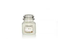 Yankee Candle Geurkaars Medium Jar - Fluffy Towels - 10x10x11cm Origineel